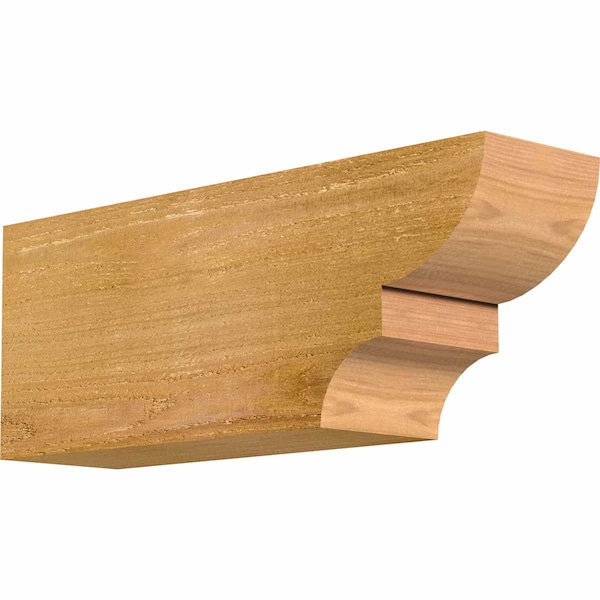 Ekena Millwork Ridgewood Rough Sawn Rafter Tail, Western Red Cedar, 4"W x 6"H x 16"L RFT04X06X16RID00RWR - main